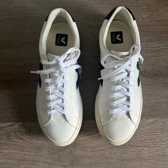 Veja Esplar Leather White Black Sneakers Eur 41 - Picture 4 of 7